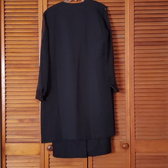 Helene Blake 2-Piece Black Tuxedo Dress w/ Jacket - Picture 5 of 7